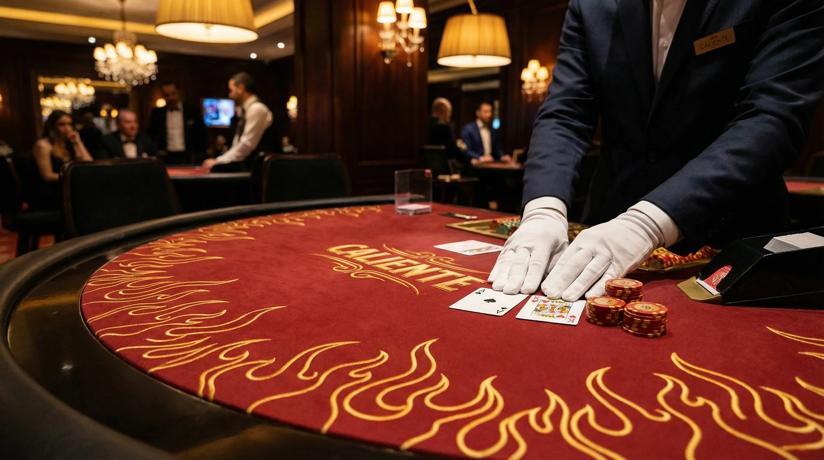 Mesa de Blackjack en vivo con crupier profesional