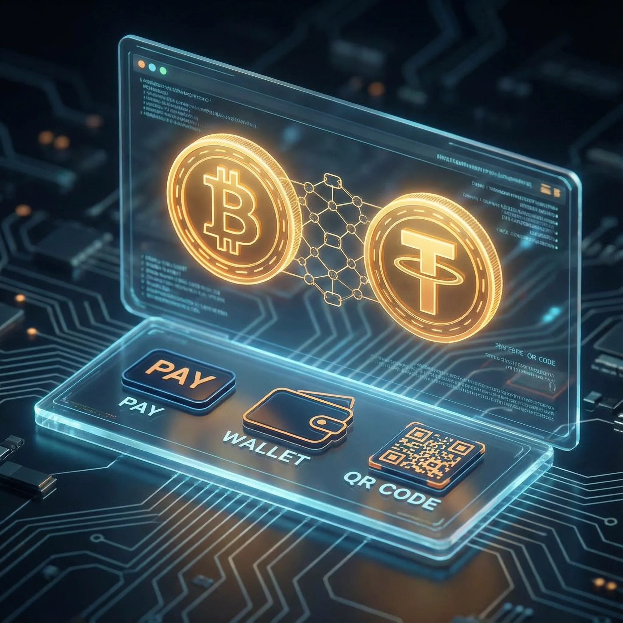 Pagos con criptomonedas Bitcoin USDT